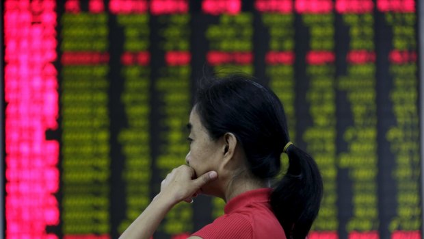 The Shanghai Composite dropped a combined 25 per cent in July and August amid concern the economic slowdown is deepening.