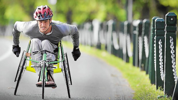 Wheelchair athlete Matthew Brumby.