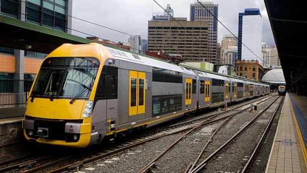 Back on track: So far 11 Waratah trains are in use and three more are being built each month.