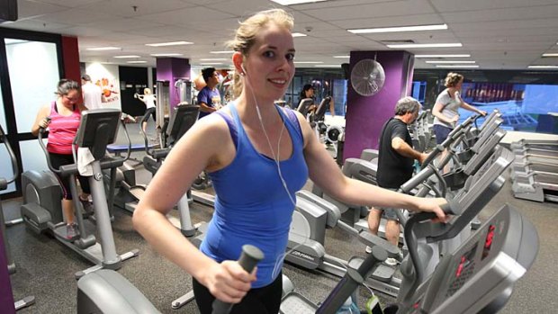 In a routine: Ashlea Wallington at Crunch Chatswood.