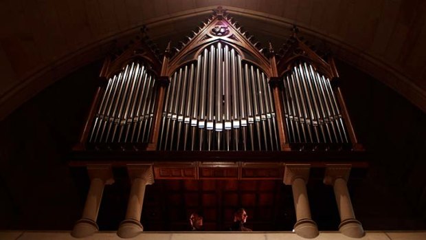 Ready to ring out &#8230; the organ in its new splendour.
