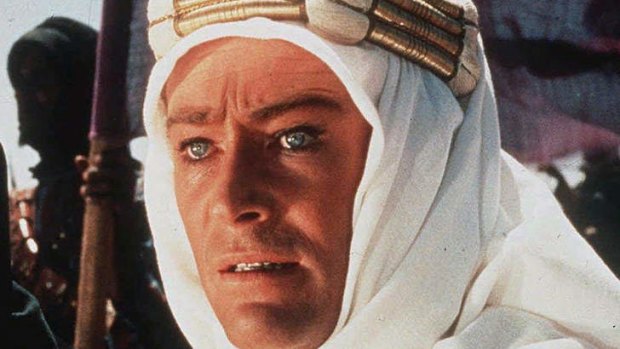 Lawrence of Arabia (1962): Peter O'Toole as T. E. Lawrence.