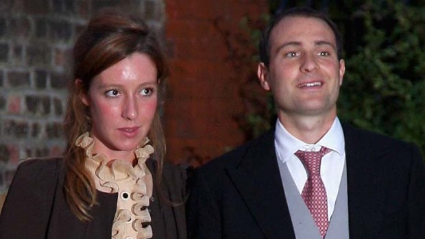 Happier times ...  Ben Goldsmith and Kate Rothschild pose for the cameras in September 2009.
