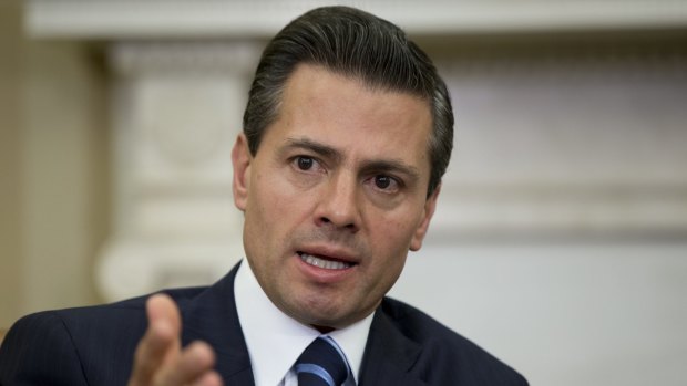 Mexican President Enrique Pena Nieto. Nieto and Trump have been at odds over immigration.