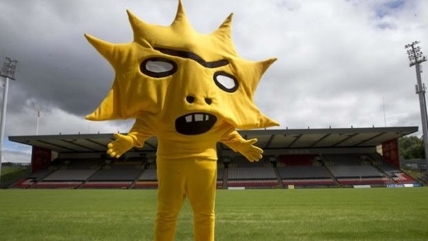 Kingsley, the Partick Thistle mascot created by artist David Shrigley.