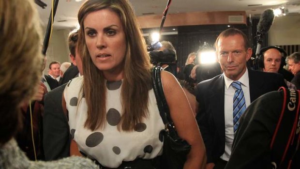 Peta Credlin and Tony Abbott ... their relationship is "robust, honest and with a certain mateship."