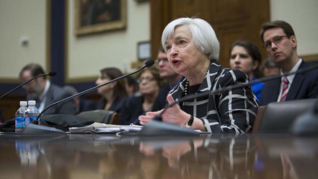 Janet Yellen delivers her report to the House Financial Services Committee.