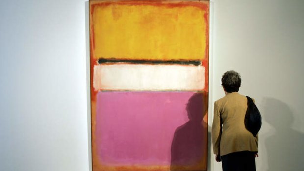 Mark Rothko's <i>White Center (Yellow, Pink and Lavender on Rose)</i>, sold for $US72 million at auction in 2007.