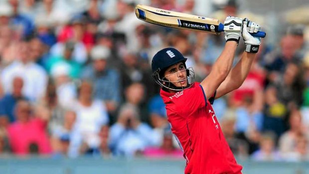 Alex Hales top scored for England with 94.