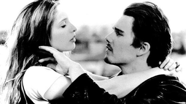 Will the sun rise on a new romance? ... A scene from <i>Before Sunrise.</i>