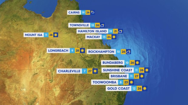 National weather forecast for Friday August 11