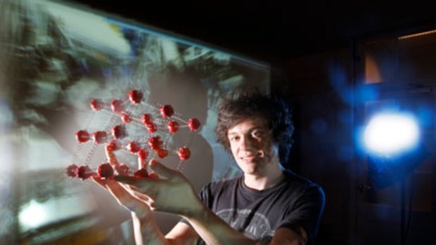 Big bang theory ... Sydney student Mark Scarcella is heading to Switzerland today to work in one of the control rooms of the Large Hadron Collider.