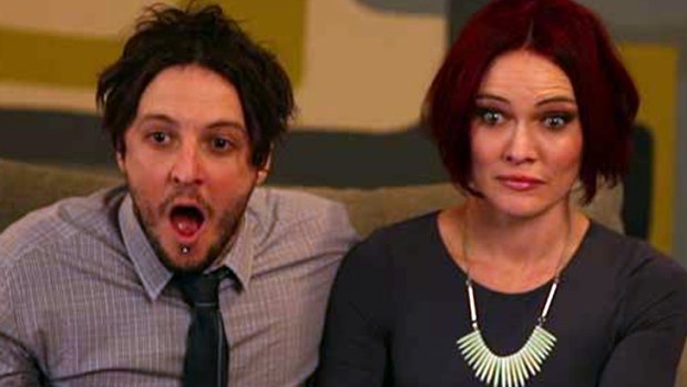 Fifth time's a charm: Contestants Matt and Kim react to the bidding on their apartment, eventually sold under the hammer to buyer's agent Frank on behalf of a client.