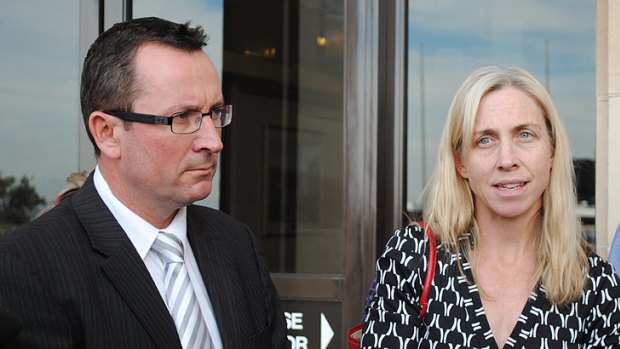 State Opposition Leader Mark McGowan with Mandy Mason.