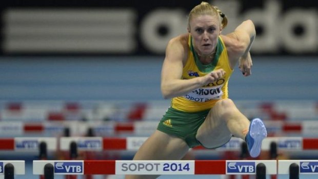 Working her way back to her best: hurdling champion Sally Pearson.
