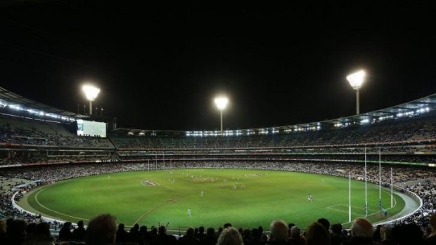 There were plenty of vacant seats at the MCG on Sunday as the Pies played the Blues.