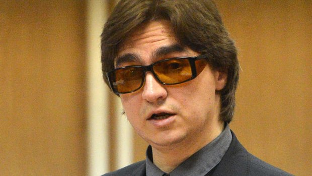The artistic director of the Bolshoi ballet Sergei Filin testifies in the trial of former Bolshoi soloist Pavel Dmitrichenko who is charged with planning an acid attack against him, in Moscow.