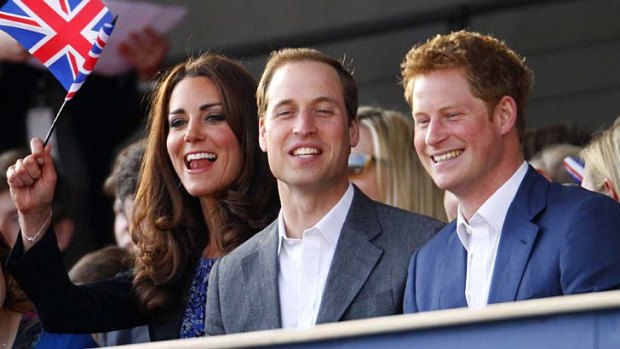 Prince Harry, right, and the Duke and Duchess of Cambridge are all ambassadors for Team GB.
