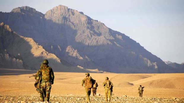 Afghan National Army soldiers and their Australian mentors keeping the pressure on insurgents.