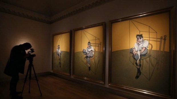 Triptych of <i>Lucien Freud</i> by Francis Bacon.