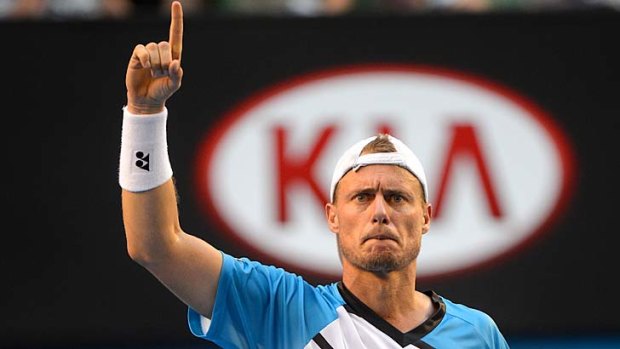 Lleyton Hewitt had his moments of ascendancy against Andreas Seppi.