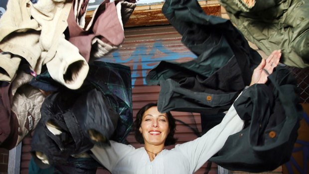 Off her back: Toni Joel, who started a program that gives coats to the homeless.