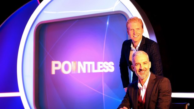 Pointless features Dr Andrew Rochford, seated, and satirist Mark Humphries.
