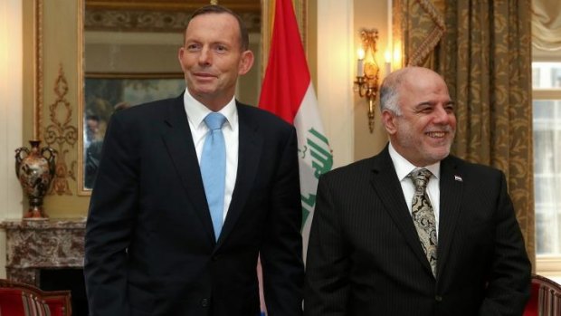 Prime Minister Tony Abbott discussed Australia's willingness to help defeat Islamic State during a meeting with Prime Minister of Iraq, Haider al-Abadi in New York.