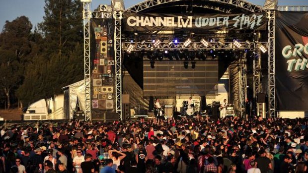 Big crowds turned up to last year's Groovin' The Moo at the University of Canberra.