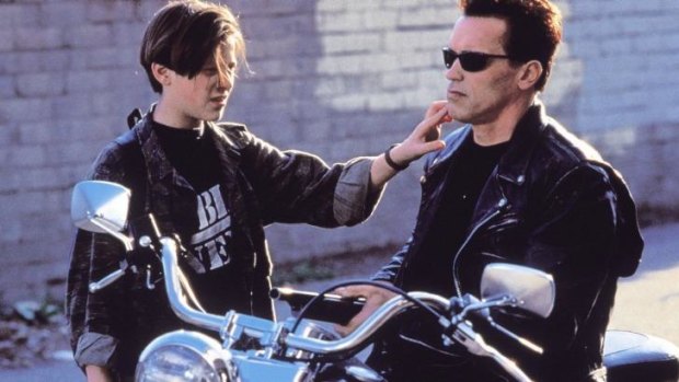 Ed Furlong and Arnold Schwarzenegger in Terminator 2: Judgement Day