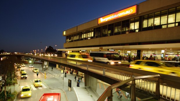 Virgin. Melbourne airport. 24 July 2007. AFR Photo by Andrew Quilty. Generic virgin, melbourne airport, taxi, traffic, traffic jam, public transport, cab, terrorism, plane, airport. SPECIALX 67492