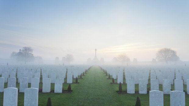 The vast cemeteries are reminders of how many people died at Flanders.