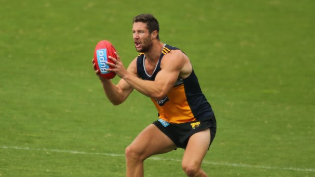 James Frawley struggled against the Pies.