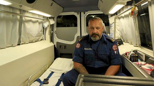 Helping hand: Intensive care paramedic Hamuera Kohu, who is the station officer at Eveleigh, says dealing with repeat callers can be frustrating but is all part of the job.