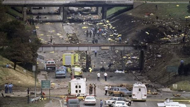 Northwest Airlines Flight 255 left a trail of destruction.