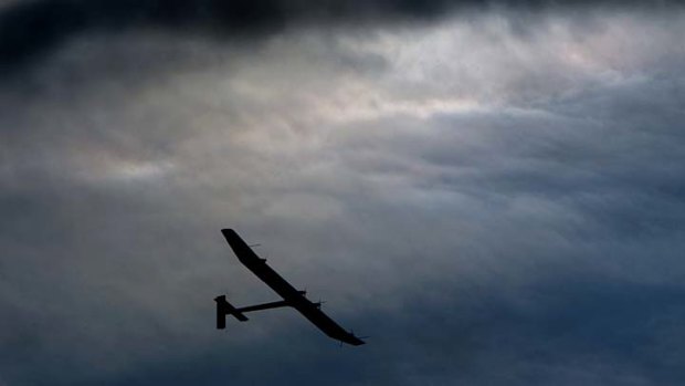 The experimental aircraft "Solar Impulse" takes off for its first international flight to Brussels.