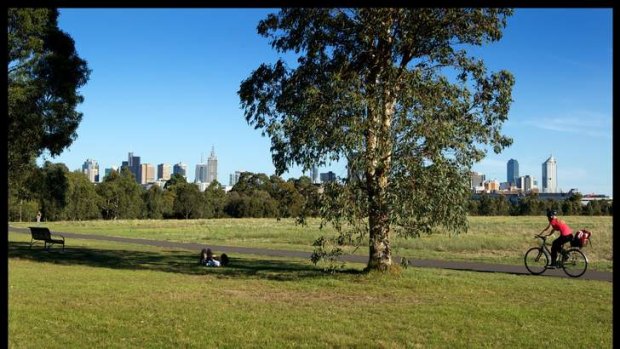 The east-west link is predicted to slice land from Royal Park.