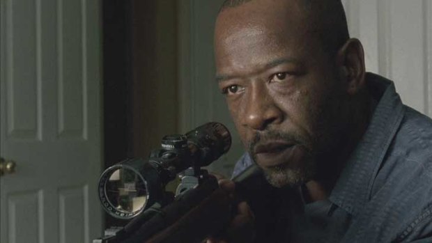 Should have taken the shot ... Morgan (Lennie James) unable to shoot his zombie wife in season one of <i>The Walking Dead</i>