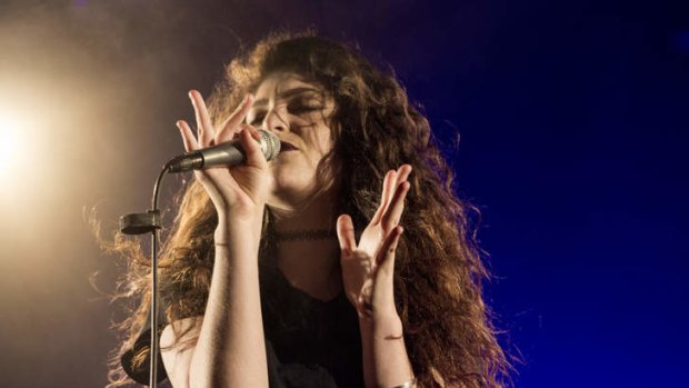 New Zealand singer and songwriter Lorde performs at the Corner Hotel, Richmond.