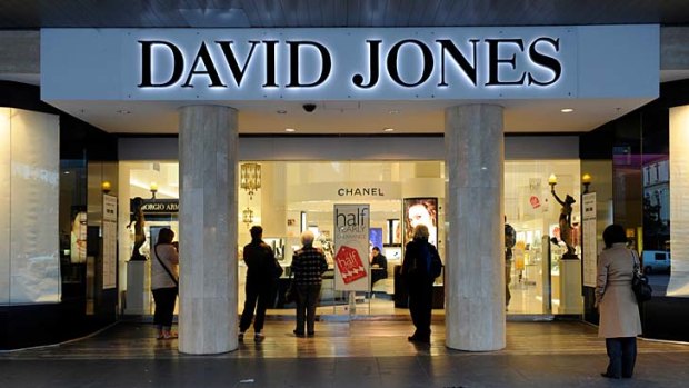Shares in David Jones are expected to fall sharply this morning.