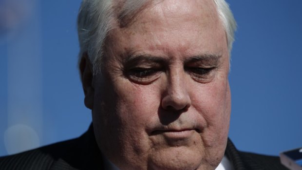 On the hustings: Billionaire Clive Palmer.