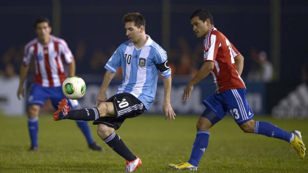 Untouchable: Messi led from the front to secure Argentina's qualification.