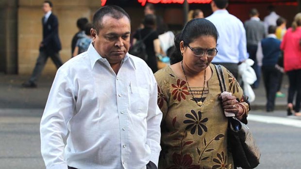 Devastated: Sunil and Varsabeen Thakkar, who travelled to Australia from India, said their dead daughter, Tosha Thakkar brought ''peace and happiness to all of us''.