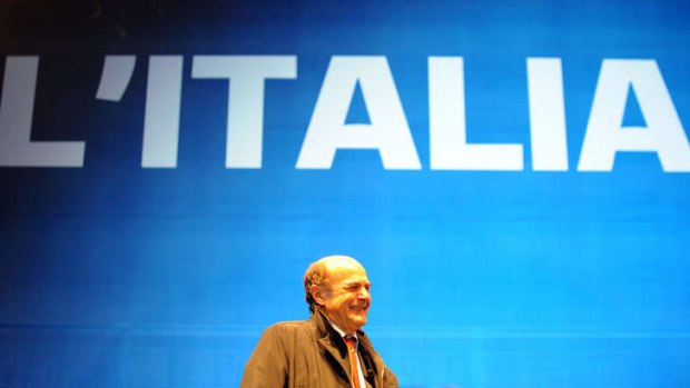 leave it to me  ... the leader of the Italian center left Democratic Party (PD) Pier Luigi Bersani has vowed to form a government on his own and says  the possibility of reaching an alliance with Silvio Berlusconi, whose coalition lost to his in the chamber by less than half a percentage point, was "unreal".