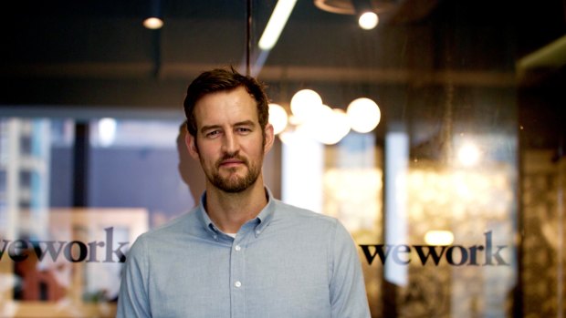 WeWork co-founder Miguel McKelvey was in Sydney for WeWork's official launch. 