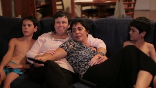 A scene from Australian documentary <i>Gayby Baby</i>, about children growing up with same sex parents.