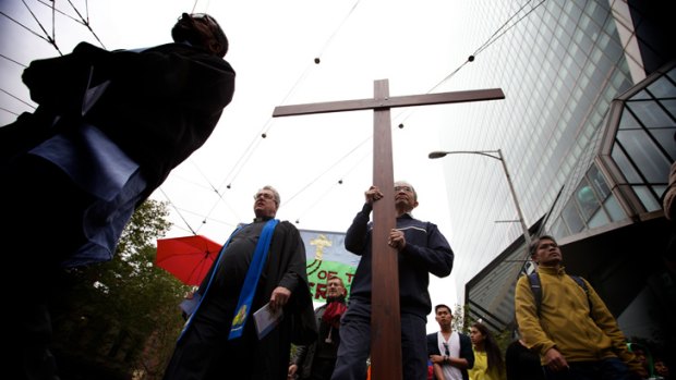 Christian worshippers in Melbourne.
