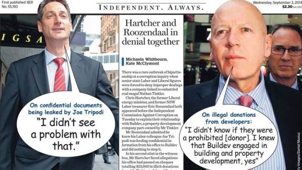 No laughing matter: the <i>Herald's</i> front page with the controversial Comic Sans typeface.