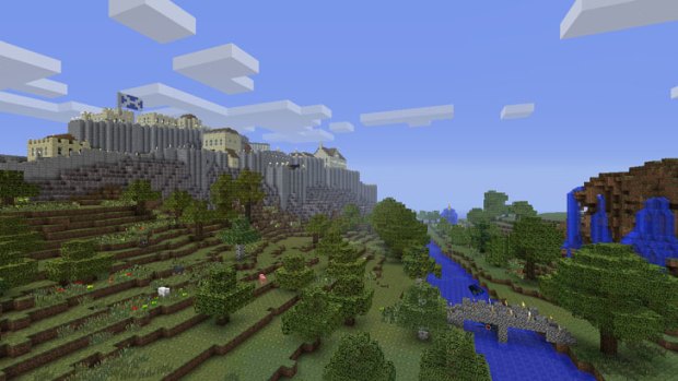 Minecraft Xbox 360 developers 4J studios built Edinburgh Castle.