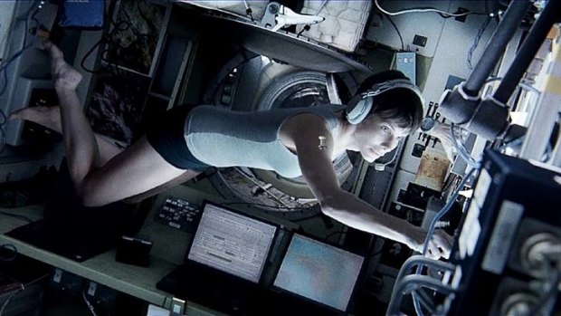 Sandra Bullock in <em>Gravity</em>.